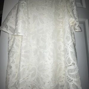 Elegant Cream Lace Blouse